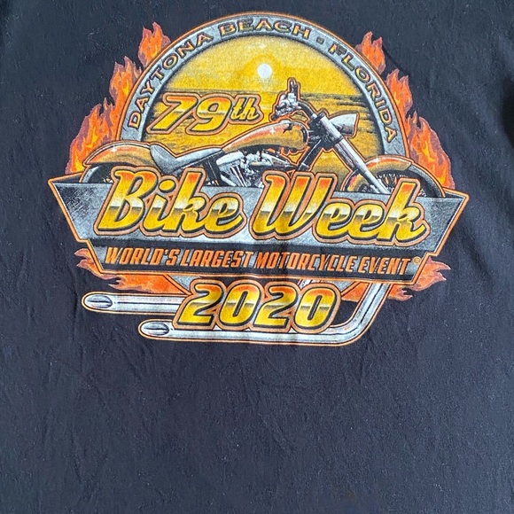 Daytona Beach 2020 Bike Week Graphic Tee Size XL - Picture 3 of 4